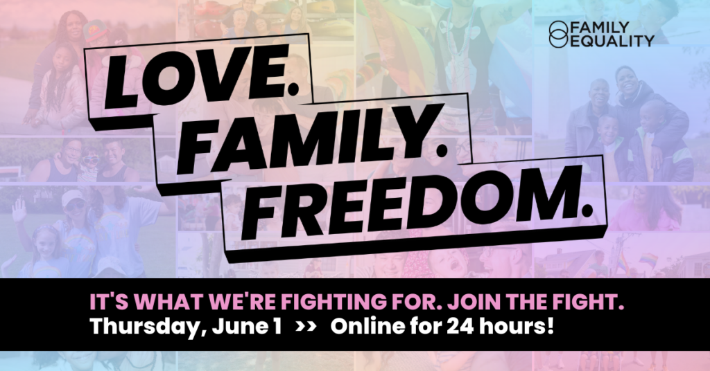 June 1st is Family Equality Giving Day!